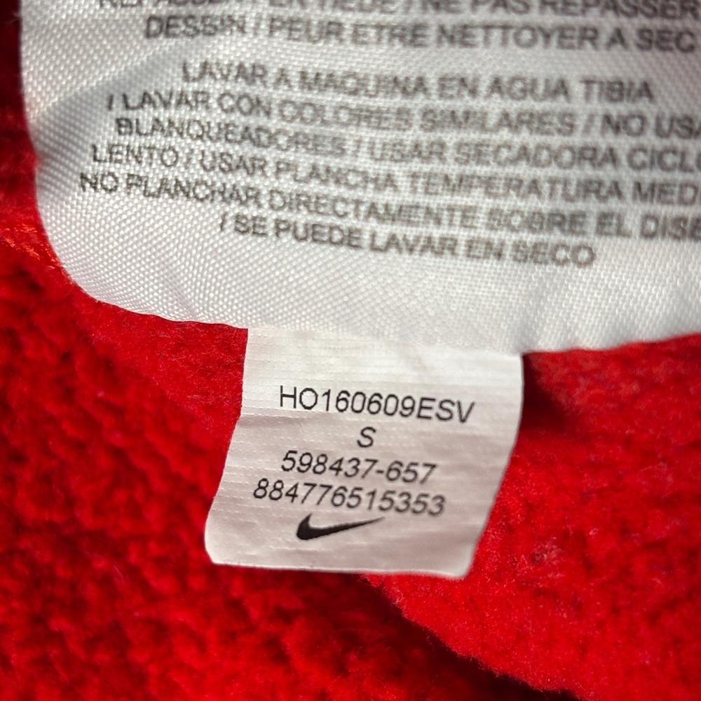 Nike Hoodie Mens Small Red The Ville Jason Graphic Pullover 598437-657 - Picture 7 of 16